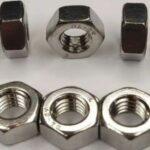 High-quality stainless steel hex nuts in various sizes, ideal for industrial and engineering applications.