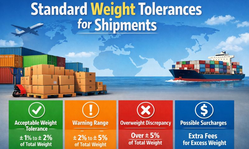 Standard Weight Tolerance for Shipments