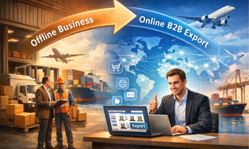 Transitioning from offline business to online B2B export