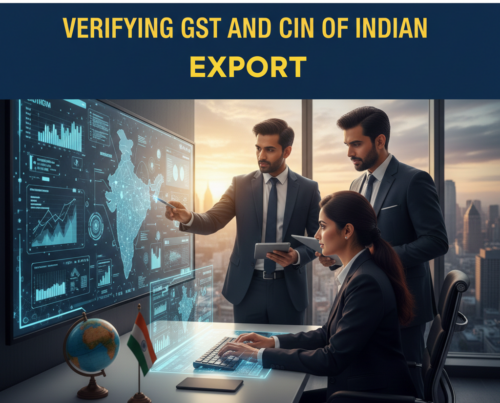Verifying GST and CIN of Indian suppliers for export
