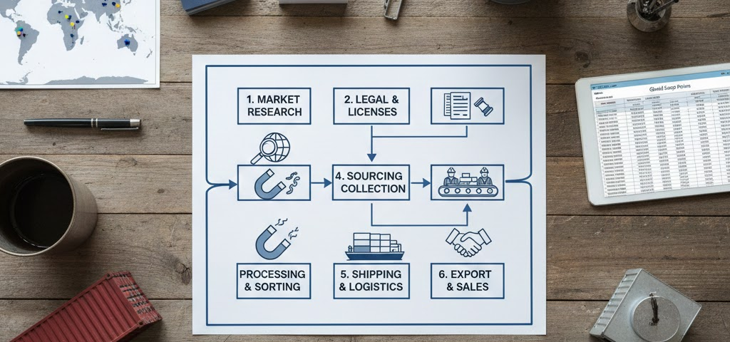 Step-by-Step Guide to Starting a Steel Scrap Export Business from India