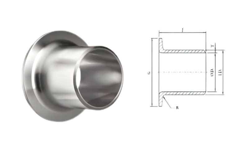 Buttweld Short Stub End Weight Chart