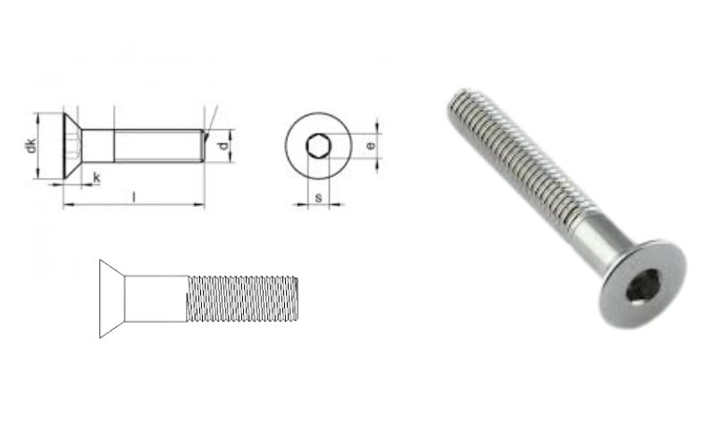 Countersunk Bolt Weight Chart